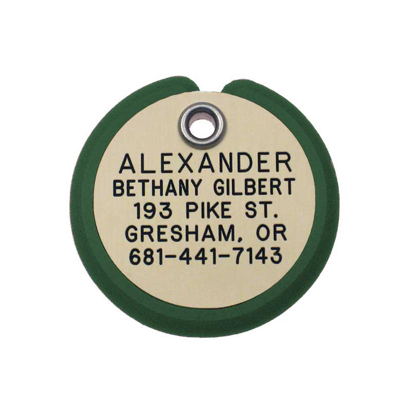 Round Frame Tag, - Lucky Pet